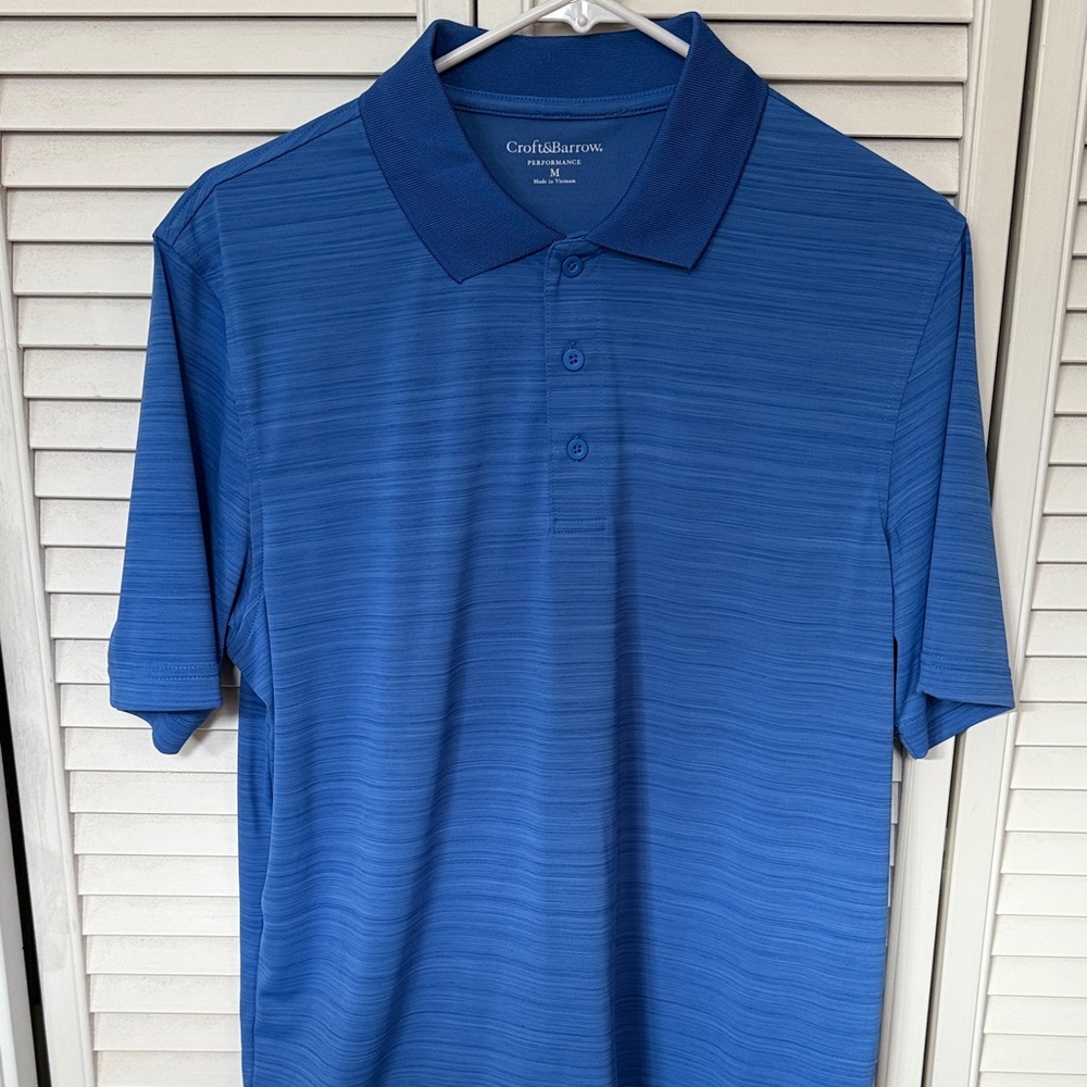Croft & Barrow Men's Striped Royal Blue Polo